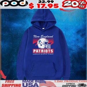 New England Patriots Historic Waver Football Helmet T Shirt