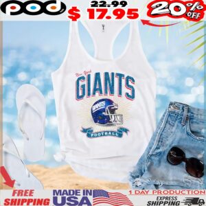 New York Giants Historic Prime Football Helmet Vintage T Shirt