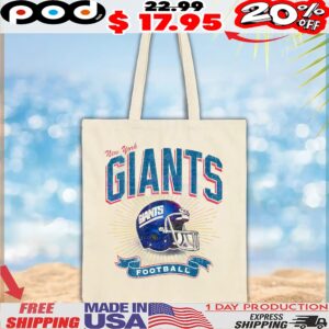 New York Giants Historic Prime Football Helmet Vintage T Shirt