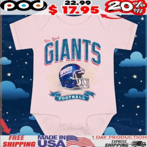New York Giants Historic Prime Football Helmet Vintage T Shirt