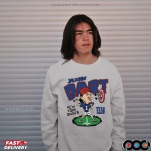 New York Giants Jaxson Dart Player Caricature T Shirt