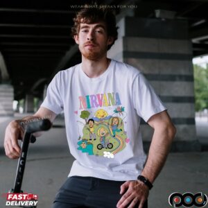 Nirvana Colorful Themed Childlike Graphic T Shirt
