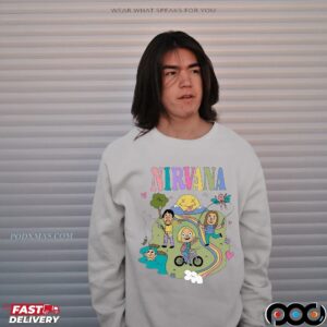Nirvana Colorful Themed Childlike Graphic T Shirt