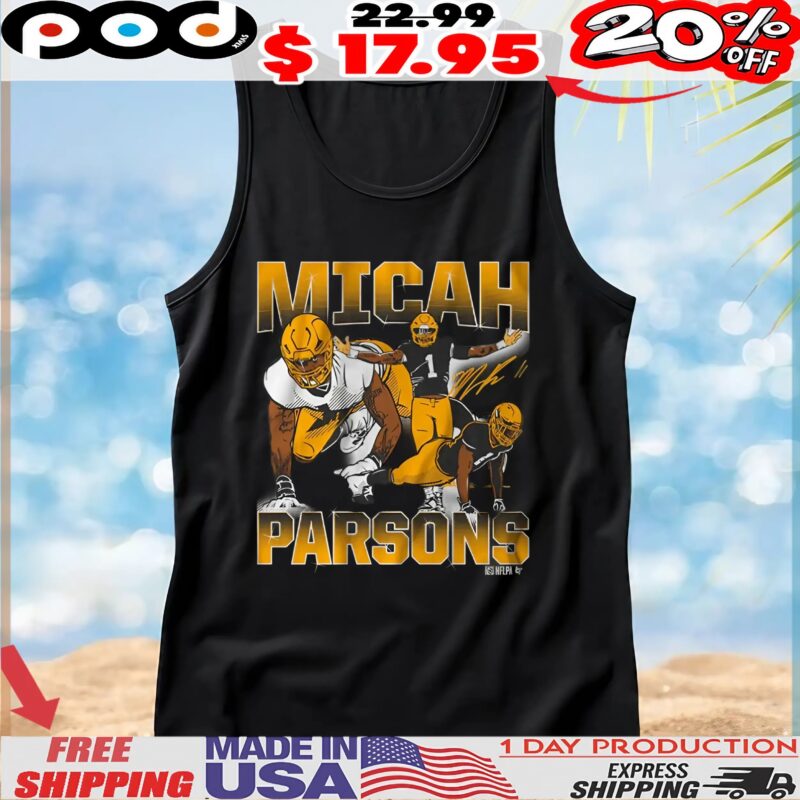 Micah Parsons Masterpiece Vintage Bootleg Style Signature T Shirt