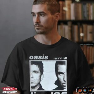 Oasis Rock 'n' Roll Live'25 Half Faces T Shirt