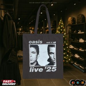 Oasis Rock 'n' Roll Live'25 Half Faces T Shirt