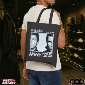 Oasis Rock 'n' Roll Live'25 Half Faces T Shirt