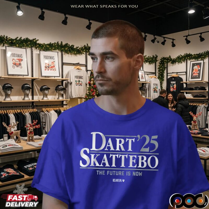 Dart-skattebo '25 The Future Is Now Jaxson Dart and Cam Skattebo New York Giants T Shirt