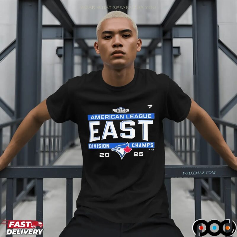 Toronto Blue Jays MLB 2025 AL East Division Title Postseason Locker Room Team T Shirt