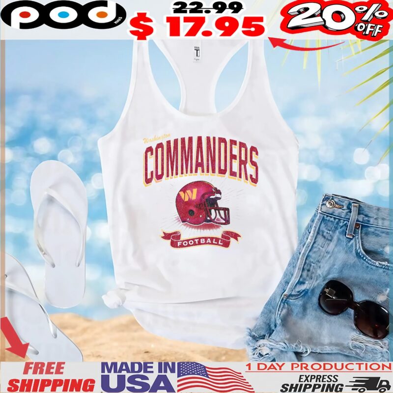 Washington Commanders Historic Prime Football Helmet T Shirt