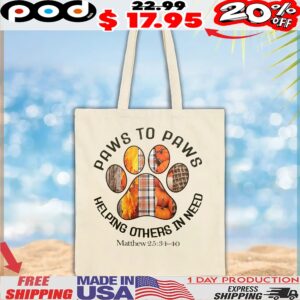 Paws To Paws Helping Others In Need T Shirt
