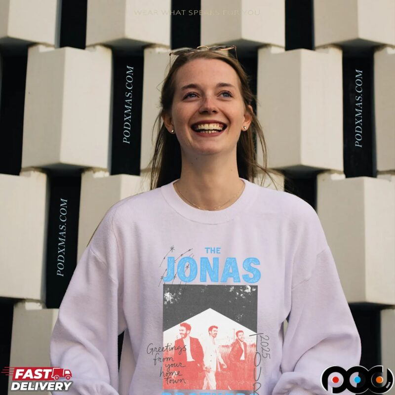 Jonas Brothers Greeting From Your Home Town 2025 Tour Crayon T Shirt