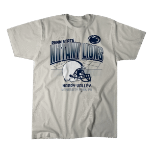Penn State Football Happy Valley University Park PA Helmet Grid Vintage T Shirt