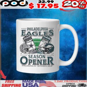 Philadelphia Eagles Vs Dallas Cowboys September 2025 Home Season Opener Helmet T Shirt