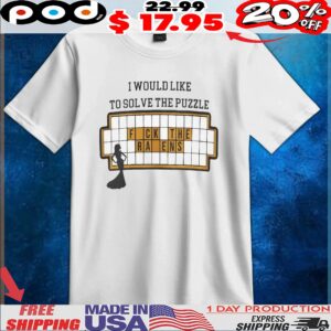 Pittsburgh Steelers Football I Would Like To Solve The Puzzle Fuck The Ravens T Shirt