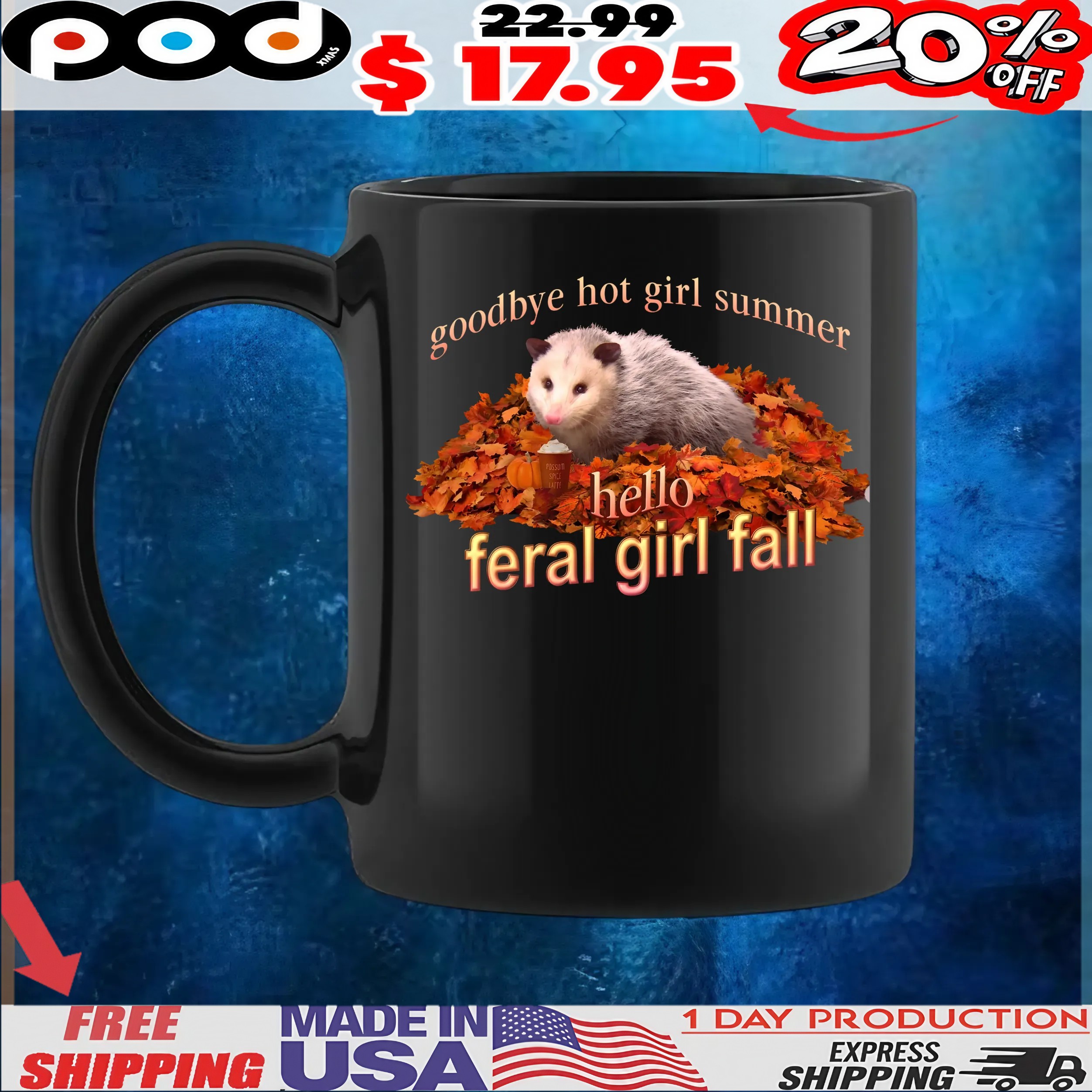 Possum Goodbye Hot Girl Summer Hello Feral Girl Fall Memes T Shirt Possum Goodbye Hot Girl Summer Hello Feral Girl Fall Memes T Shirt