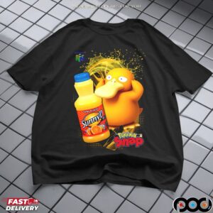 Psyduck Pokémon Snap SunnyD Gamer Mashup T Shirt