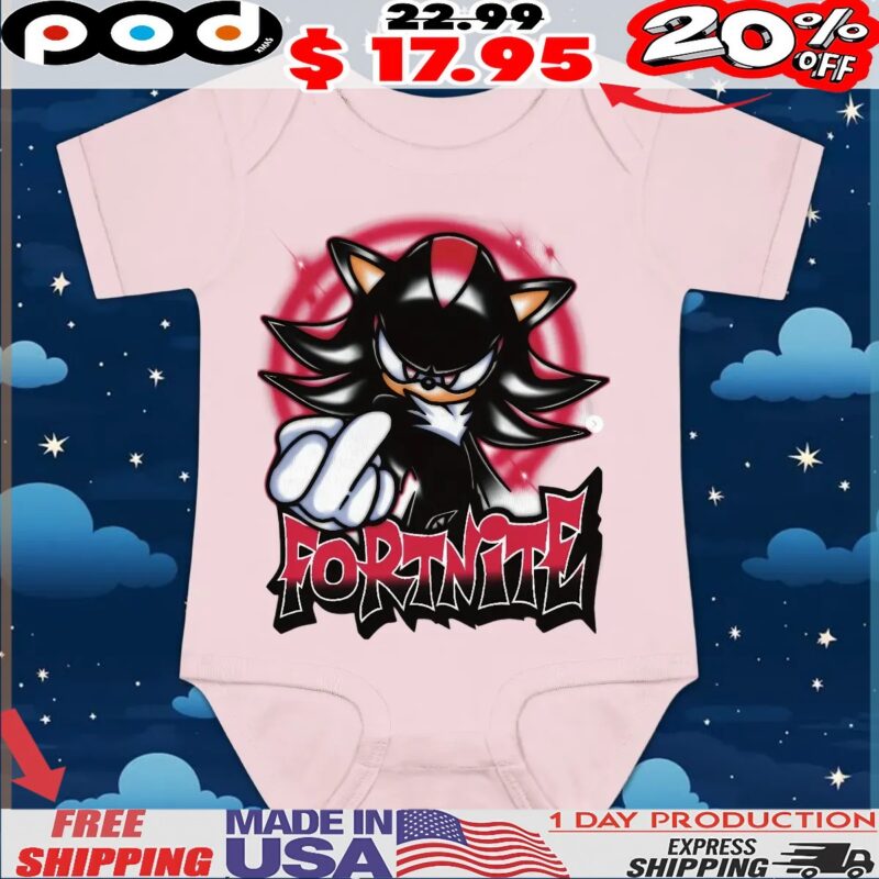 Shadow The Hedgehog Fortnite Middle Finger T Shirt
