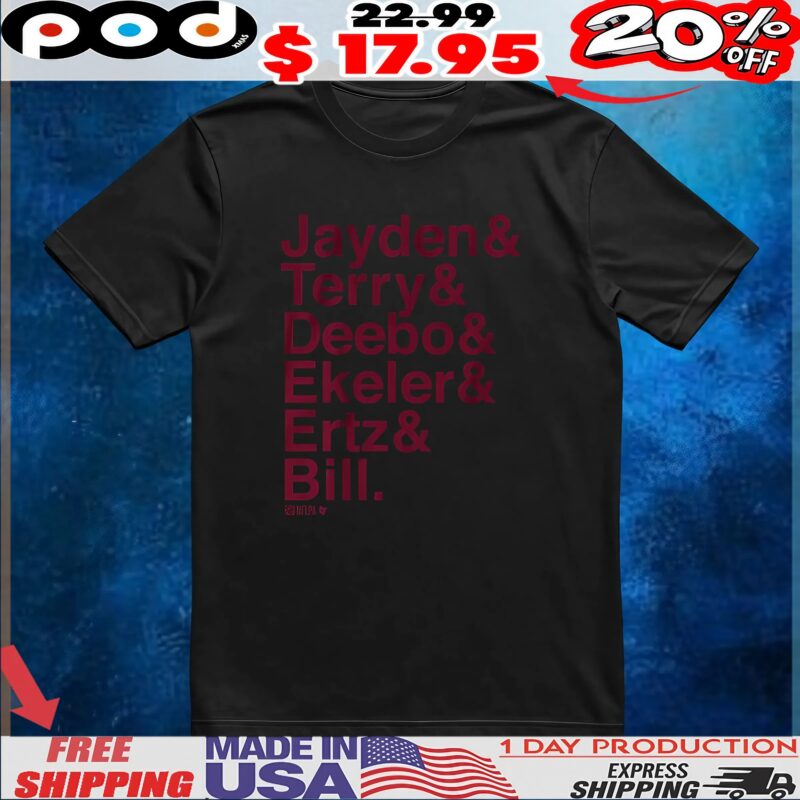 Free Returns And Exchanges Jayden, Terry, Deebo, Ekeler, Ertz And Bill T Shirt