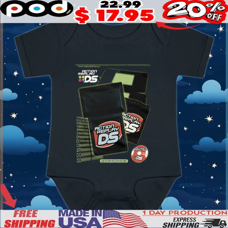 Action Replay Ds Insert Game Cart T Shirt