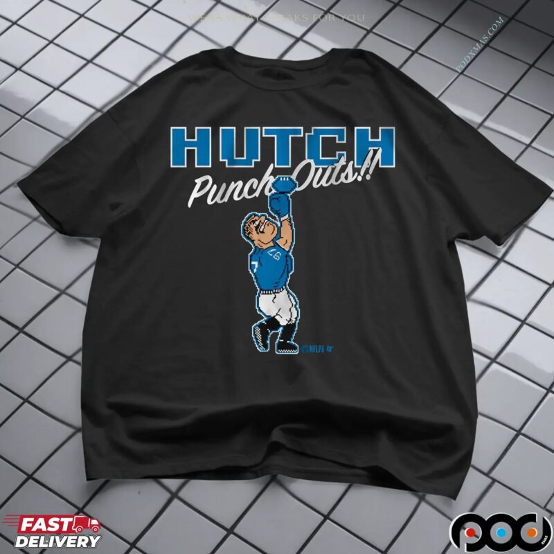 Aidan Hutchinson Punch-Outs 8-Bit Pixel T Shirt