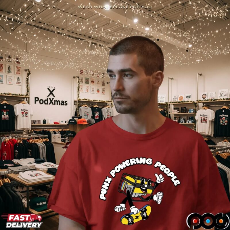 Krang Punx Powering People Skate T Shirt