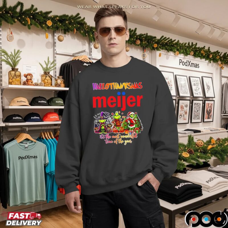 Grinch Hallothanksmas X Meijer It's The Most Wonderful Time Of The Year Christmas T Shirt