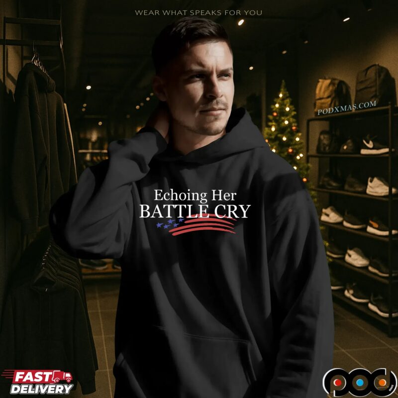 Echoing Her Battle Cry Charlie Kirk Graphic T Shirt