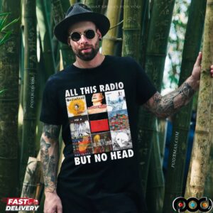 Radiohead All This Radio But No Head Collage T Shirt