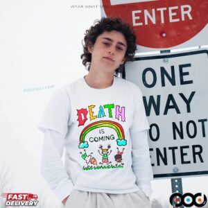 Rainbow Kids Death Is Coming T Shirt