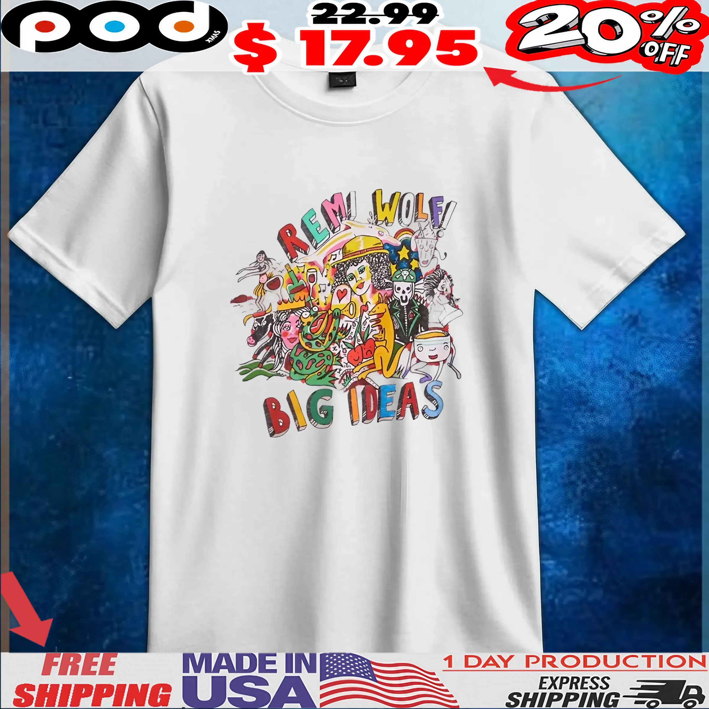 Remi Wolf Big Ideas Pop Art T Shirt Remi Wolf Big Ideas Pop Art T Shirt