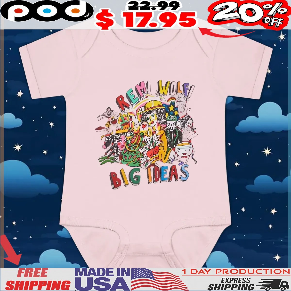 Remi Wolf Big Ideas Pop Art T Shirt Remi Wolf Big Ideas Pop Art T Shirt