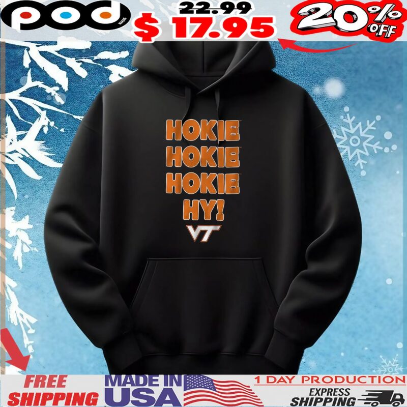 Virginia Tech Hokies Hokie Hokie Hokie Hy Slogan T Shirt