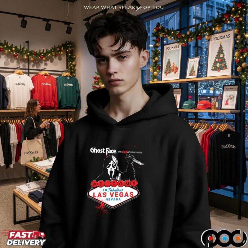 Ghostface The Icon Of Halloween Welcome To Fabulous Las Vegas Nevada Anniversary Event T Shirt