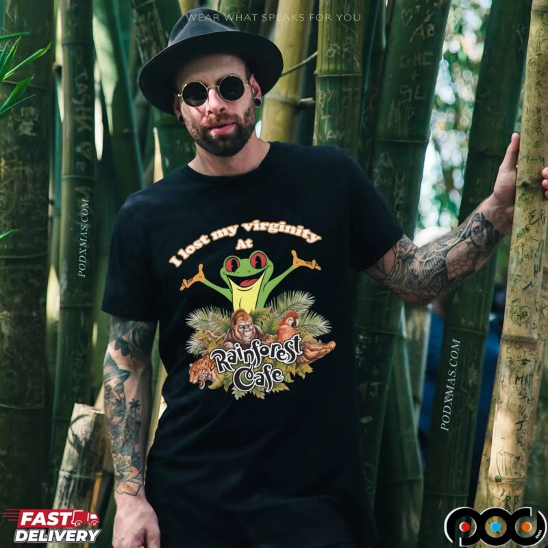 Frog I Lost My Virginity At Rainforest Cafe Graphic T Shirt