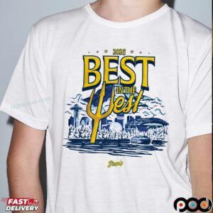 Seattle Baseball Best In The West 2025 T Shirt