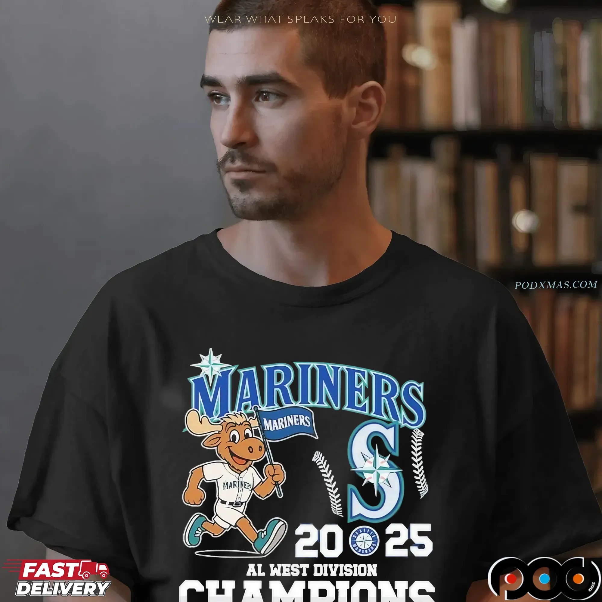 Seattle Mariners AL West Division Champions 2025 1995 1997 2001 T Shirt