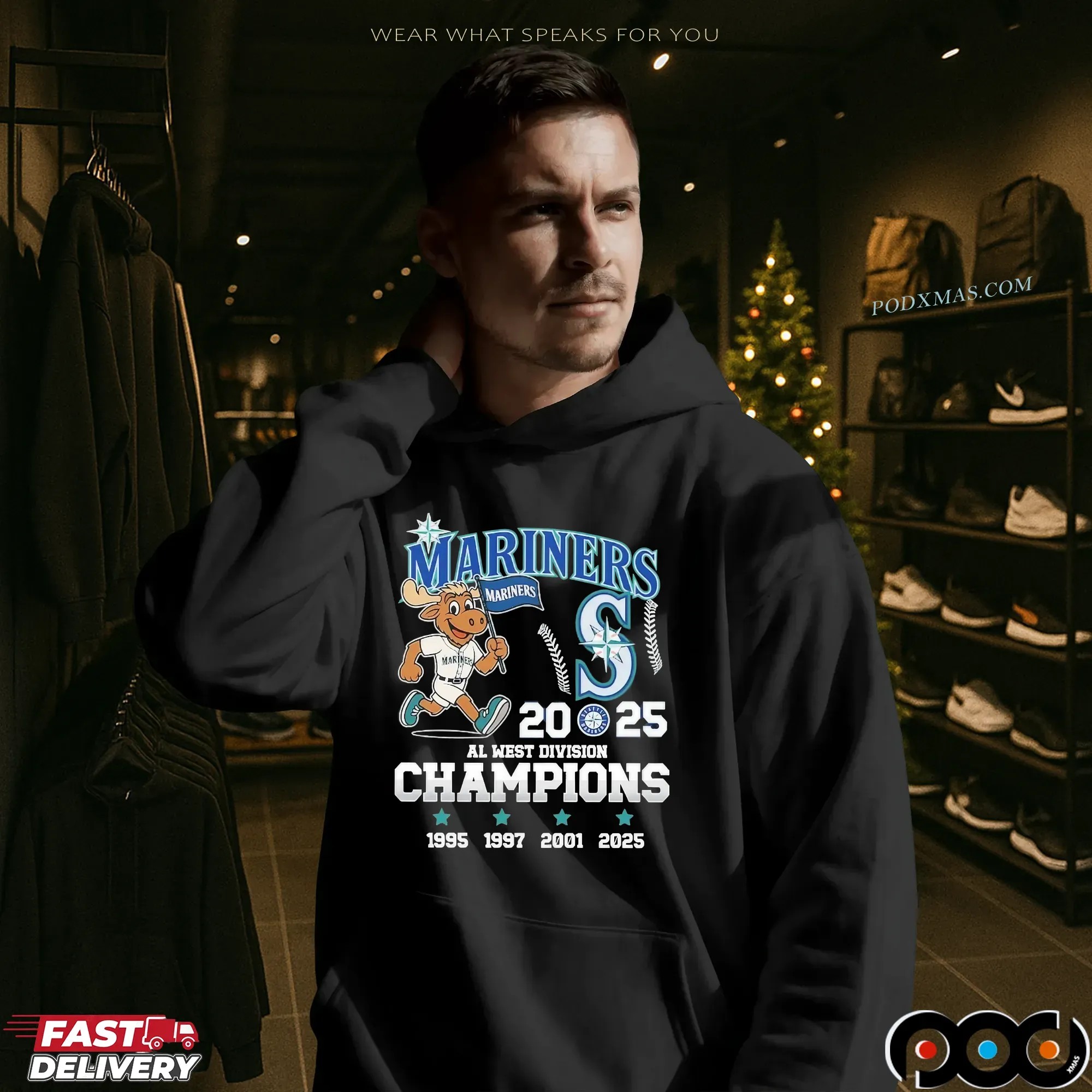 Seattle Mariners AL West Division Champions 2025 1995 1997 2001 T Shirt