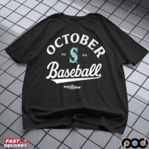 Seattle Mariners October Baseball 2025 MLB Postseason 2025 T Shirt