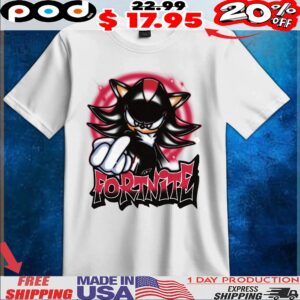 Shadow The Hedgehog Fortnite Middle Finger T Shirt