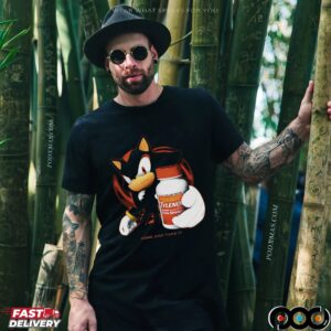 Shadow the Hedgehog Holding Tylenol Come and Take It Sonic Mashup T Shirt