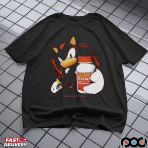 Shadow the Hedgehog Holding Tylenol Come and Take It Sonic Mashup T Shirt