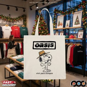 Snoopy Oasis Live Forever Vivir Para Siempre Mashup T Shirt