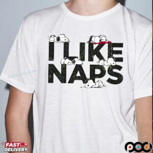 Snoopy The Peanuts I Like Naps T Shirt
