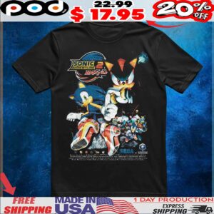 Sonic Adventure 2 Battle Sonic the Hedgehog Shadow the Hedgehog T Shirt