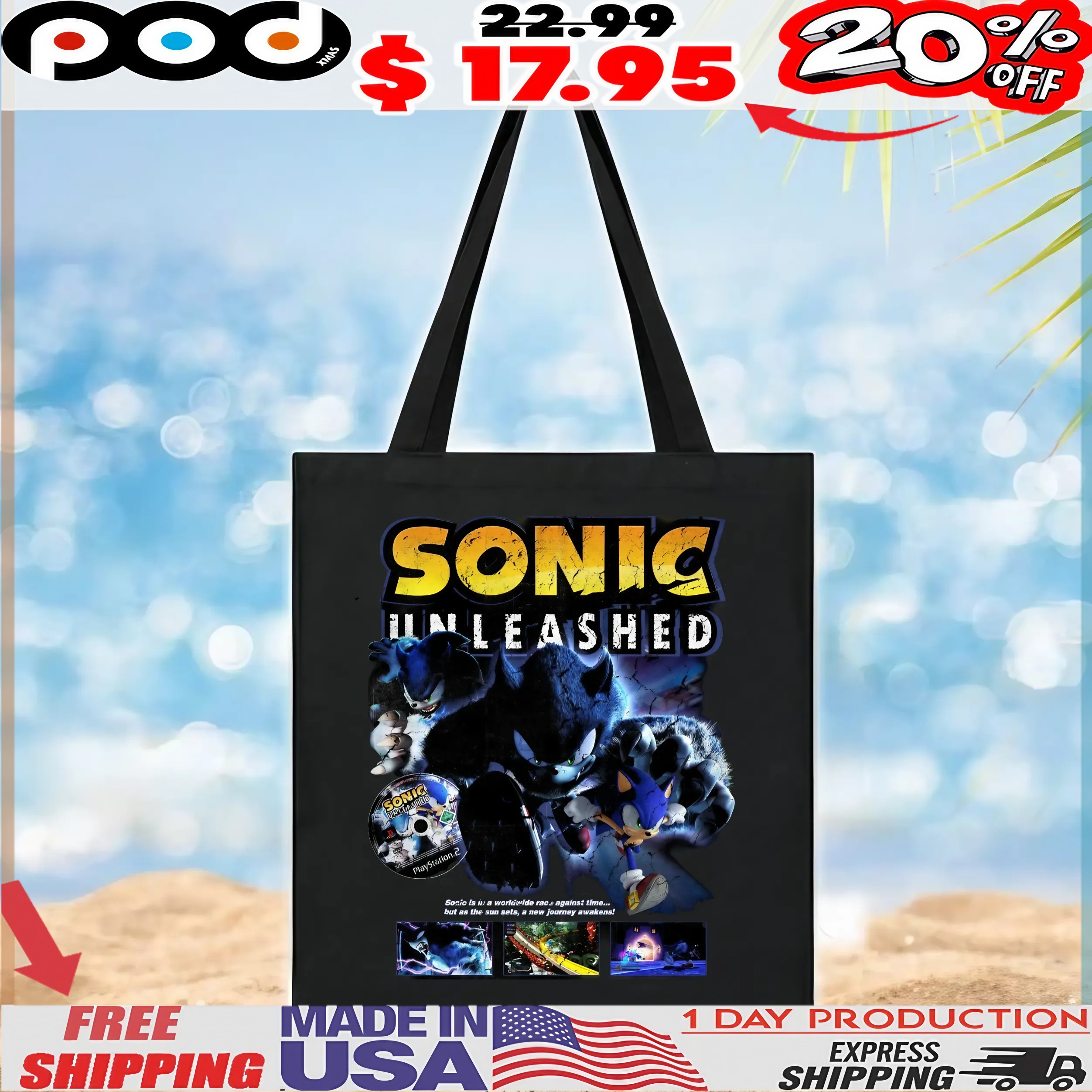 Sonic Unleashed Sonic Is A Worldwide Race Against Time But As The Sun Sets, A New Journey Awakens T Shirt