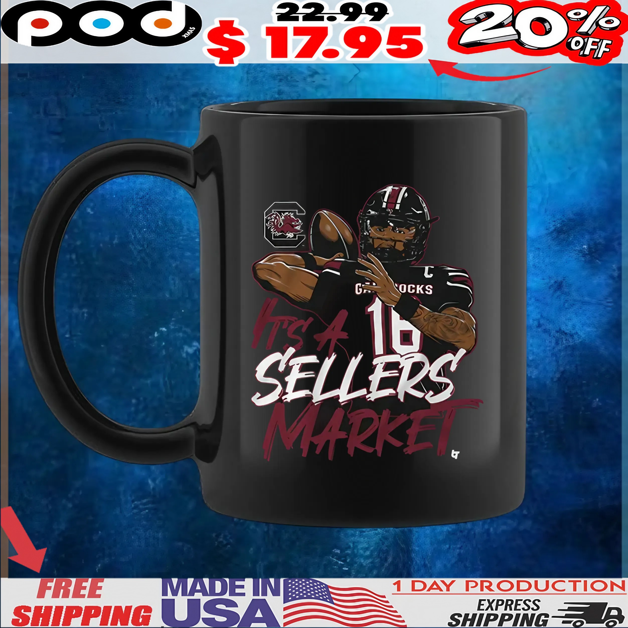 South Carolina Football It's A LaNorris Sellers Market T Shirt