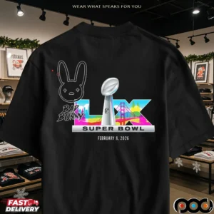 Super Bowl LX Halftime Show 2026 Bad Bunny Levi’s Stadium Santa Clara California Apple Music February 2026 T Shirt