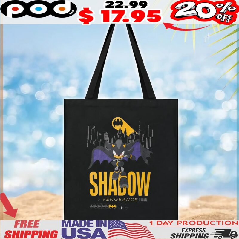 DC Comics Batman x Sonic the Hedgehog Shadow Vengeance T Shirt DC Comics Batman x Sonic the Hedgehog Shadow Vengeance T Shirt