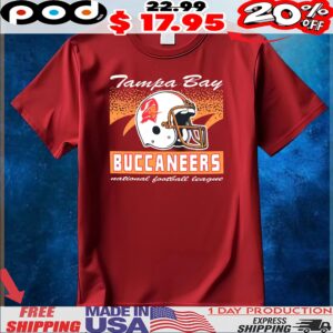 Tampa Bay Buccaneers Historic Waver Football Helmet Team National Football League T Shirt